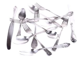 Sterling silver and silver plate flatware